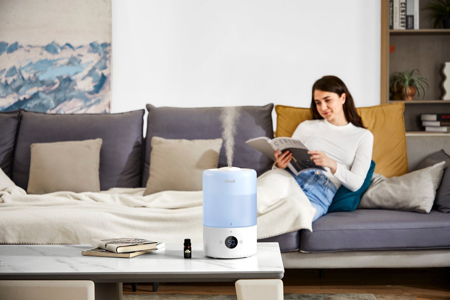Levoit Dual 200S Smart Top-Fill Ultrasonic Humidifier Blue