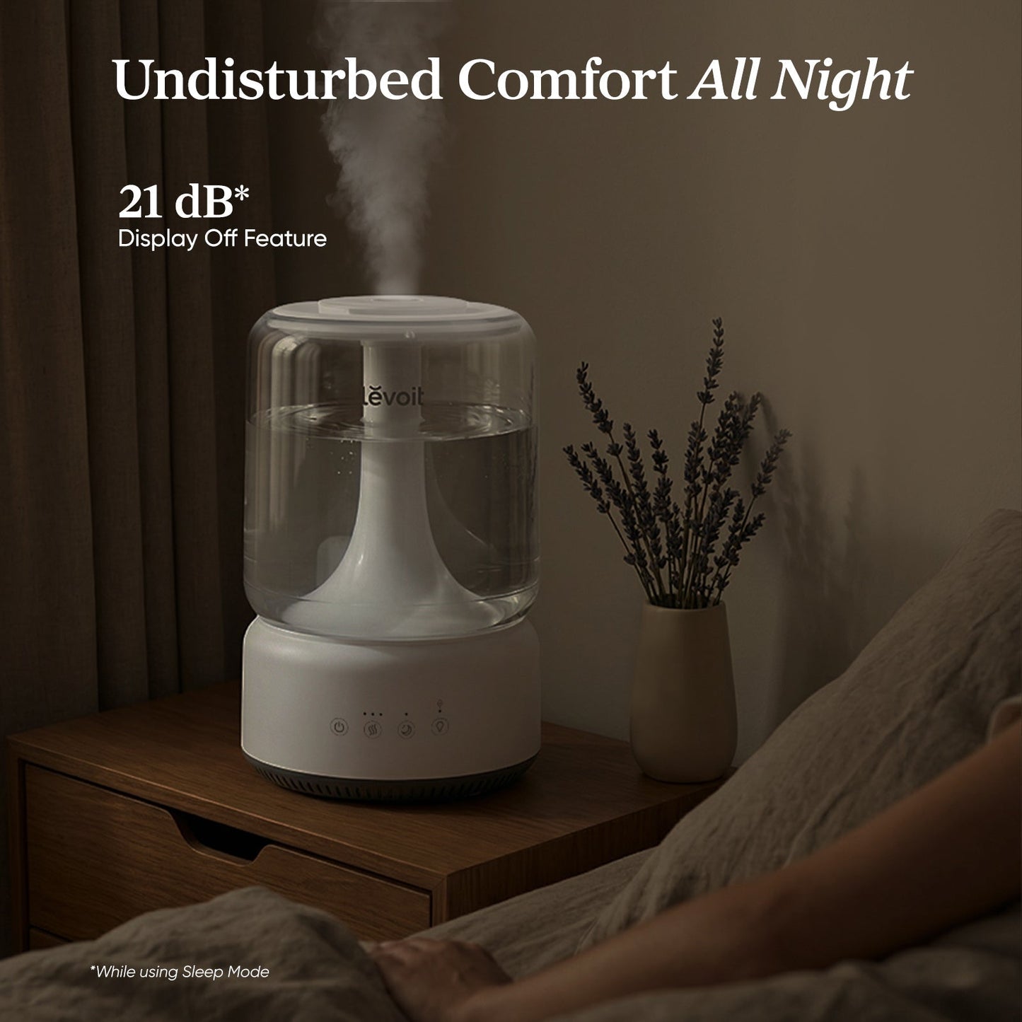 Levoit Neo 450 Humidifier – 4.2L Top Fill Cool Mist, 42H Runtime, Ultra-Quiet 21dB