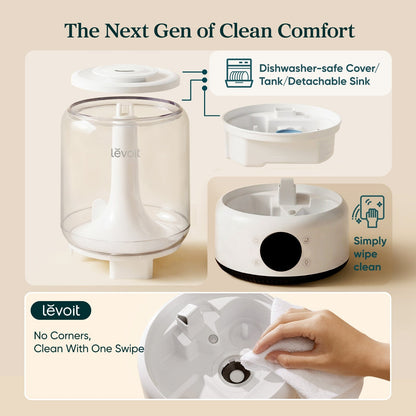 Levoit Neo 450S Smart Humidifier – 4.2L, APP & Voice Control, 42H Runtime, Scene Mode