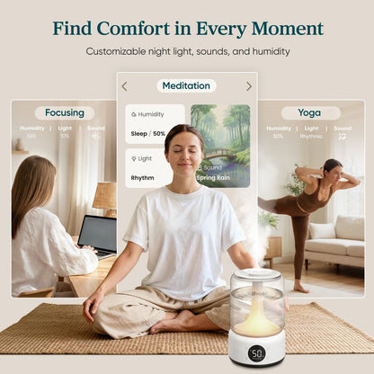 Levoit Neo 450S Smart Humidifier – 4.2L, APP & Voice Control, 42H Runtime, Scene Mode